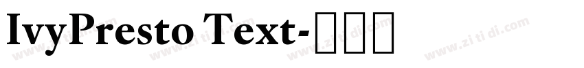 IvyPresto Text字体转换